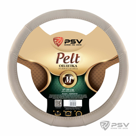 Оплётка на руль кожаная PSV PELT (Бежевый) M