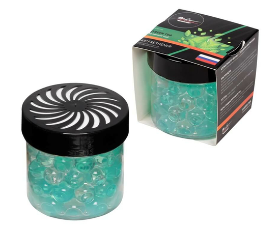 Ароматизатор-банка с гелевыми шариками зеленый чай AirLine AFSH184