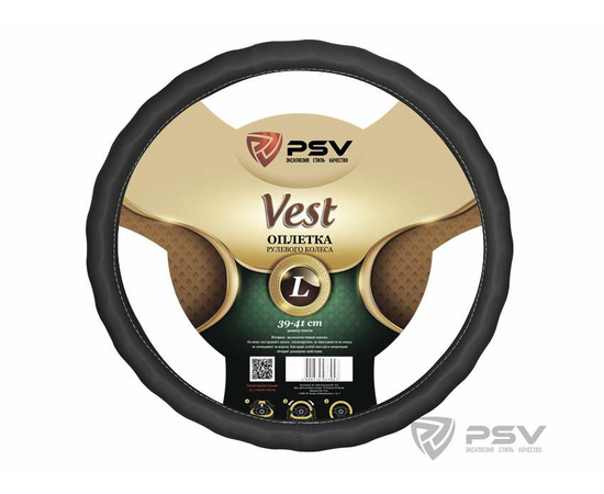 Оплётка на руль PSV VEST (EXTRA) Fiber (Черный) L